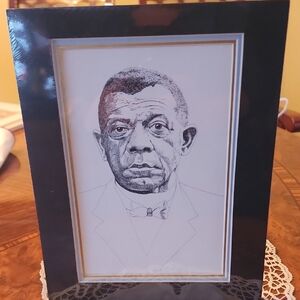 Black Framed Portrait Drawing
